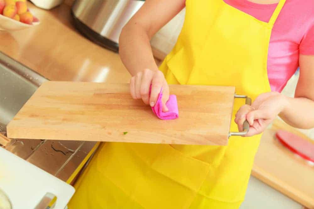 Cutting wooden boards clean board cleaning nicole simply chore especially doesn steps takes since only