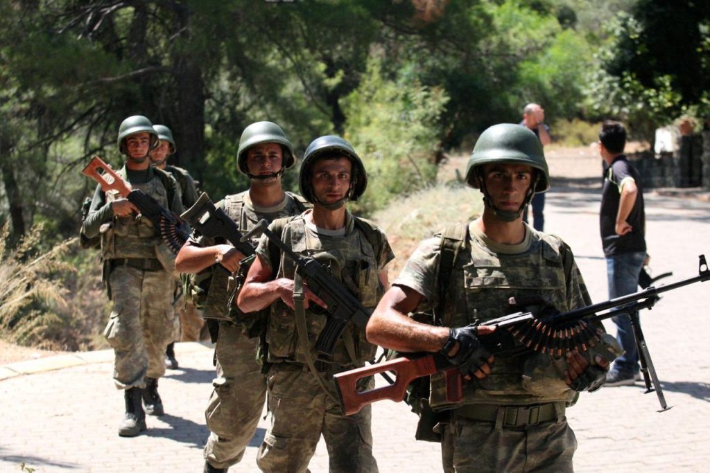 Turkey turkish soldiers pkk clash lefteris southeastern pitarakis illustrative ap june arrests foils bombing plot suspects syria crash helicopter killed