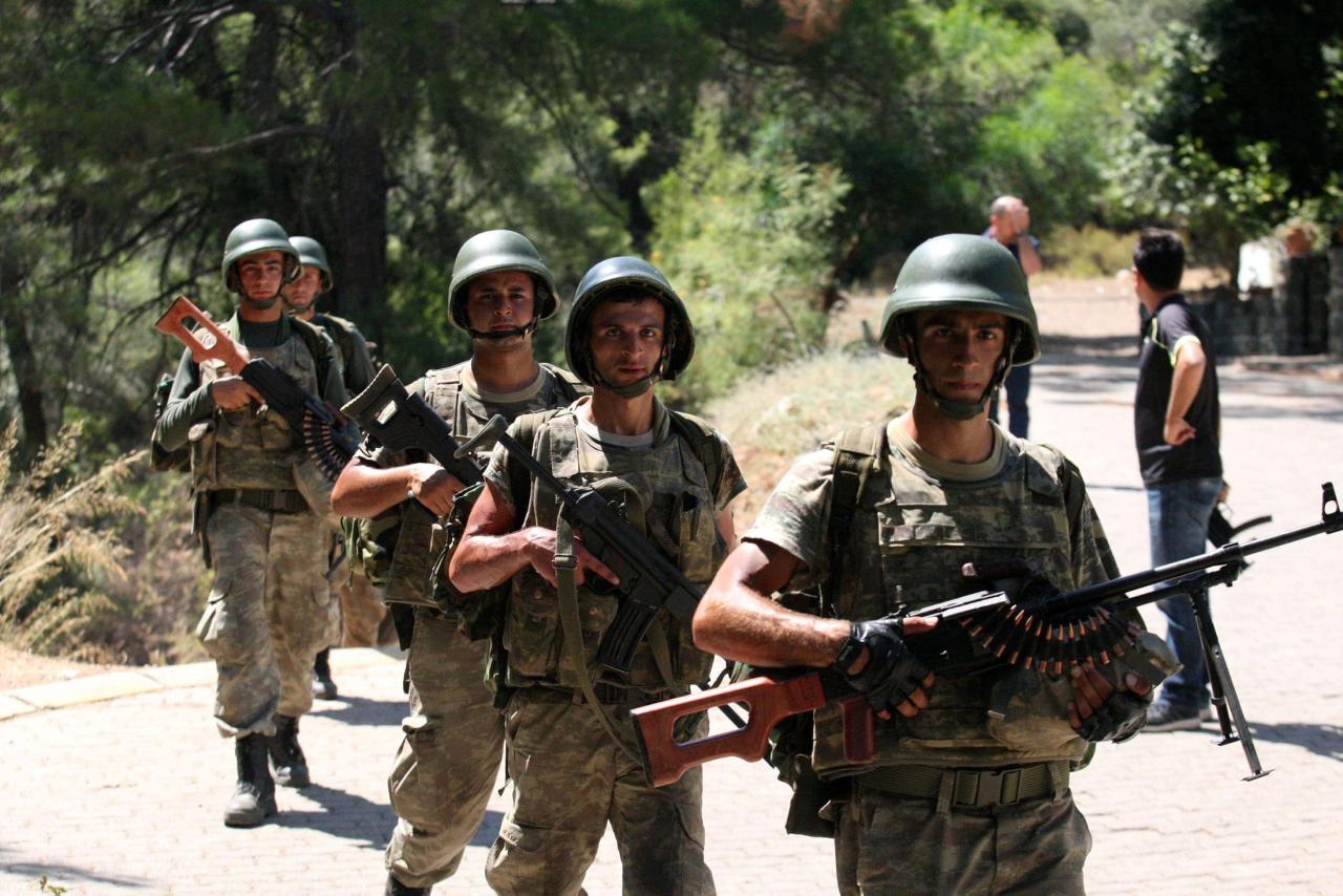 Turkey turkish soldiers pkk clash lefteris southeastern pitarakis illustrative ap june arrests foils bombing plot suspects syria crash helicopter killed