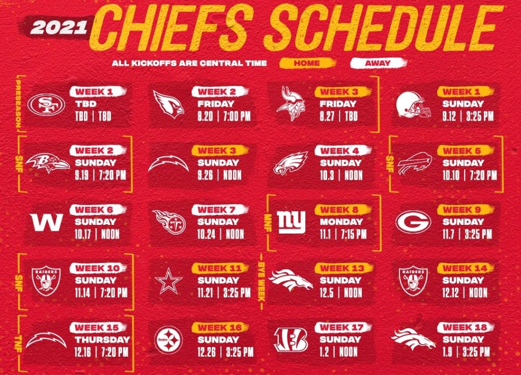 Chiefs schedule 2024