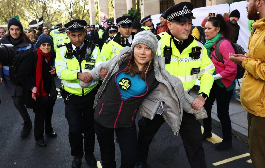 Greta thunberg arrest