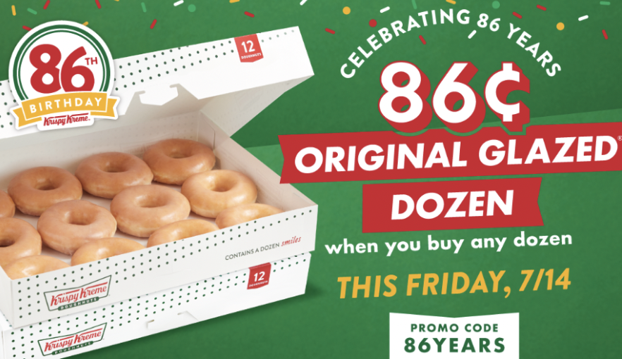 Krispy kreme 13 cent dozen donuts