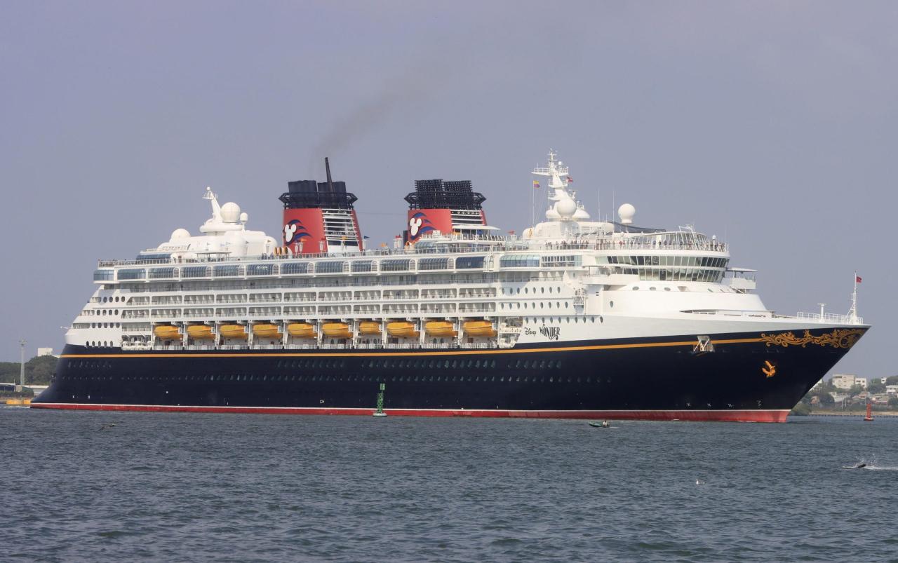 Stuck cruise ship