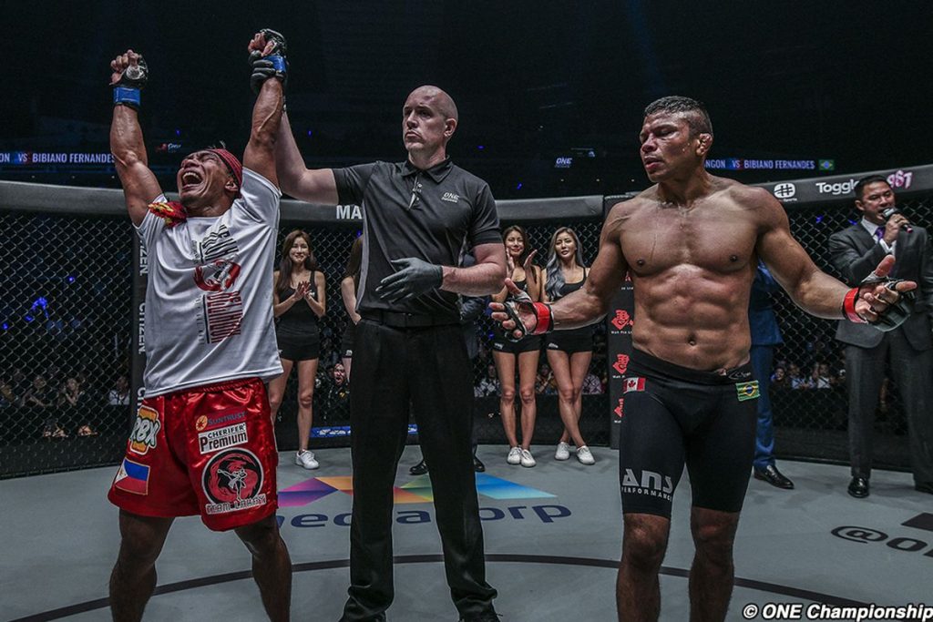 Championship belingon fernandes kevin lion heart results undisputed bantamweight bibiano highlights reign ends becomes king inquirer sports
