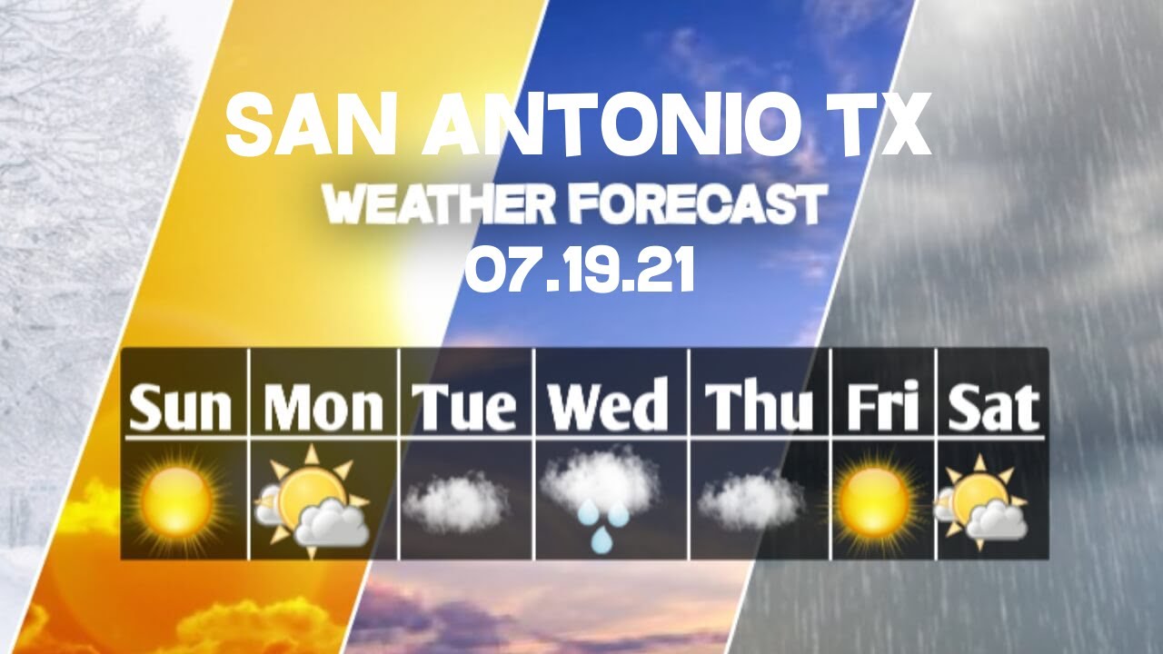 Antonio san weather forecast texas day usa