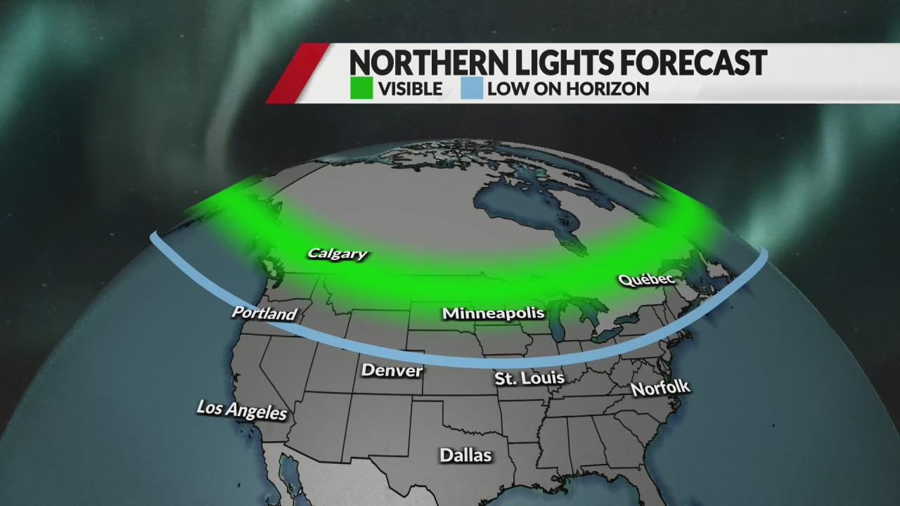 Northern forecast aurora polarlichter ellen nordlichter auswählen viewing